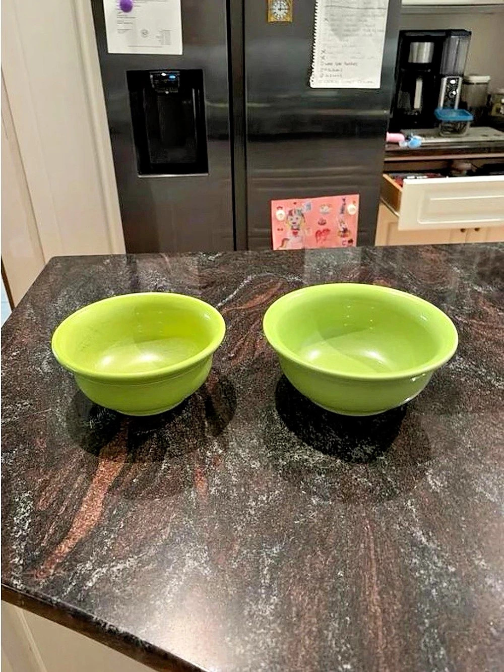 Green Bowls Set of 2